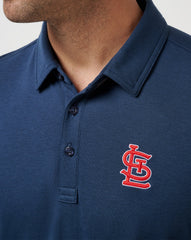 Navy Travis Mathew St Louis Cardinals Playoff Pitch Polo