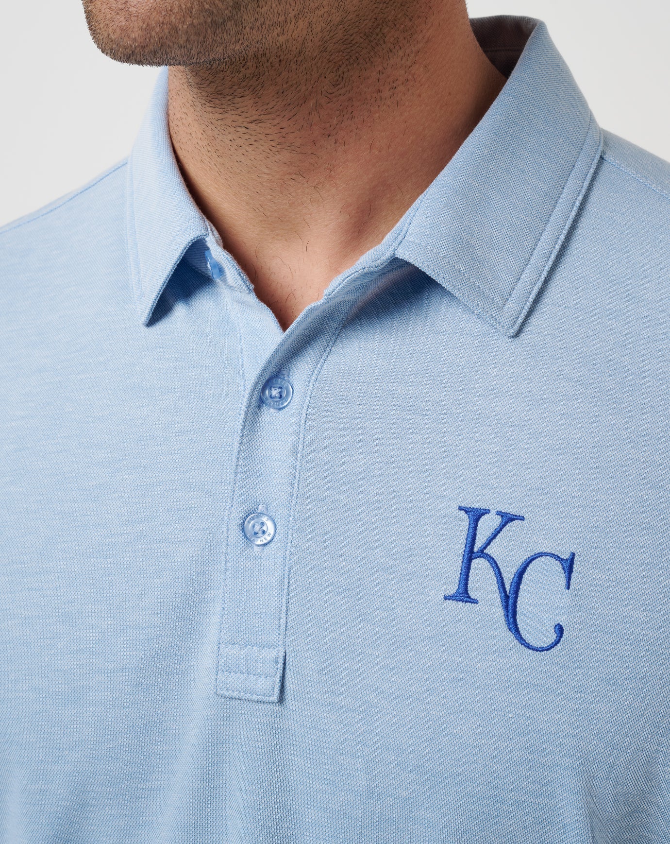 Heather Blue Travis Mathew Kansas City Royals Playoff Pitch Polo