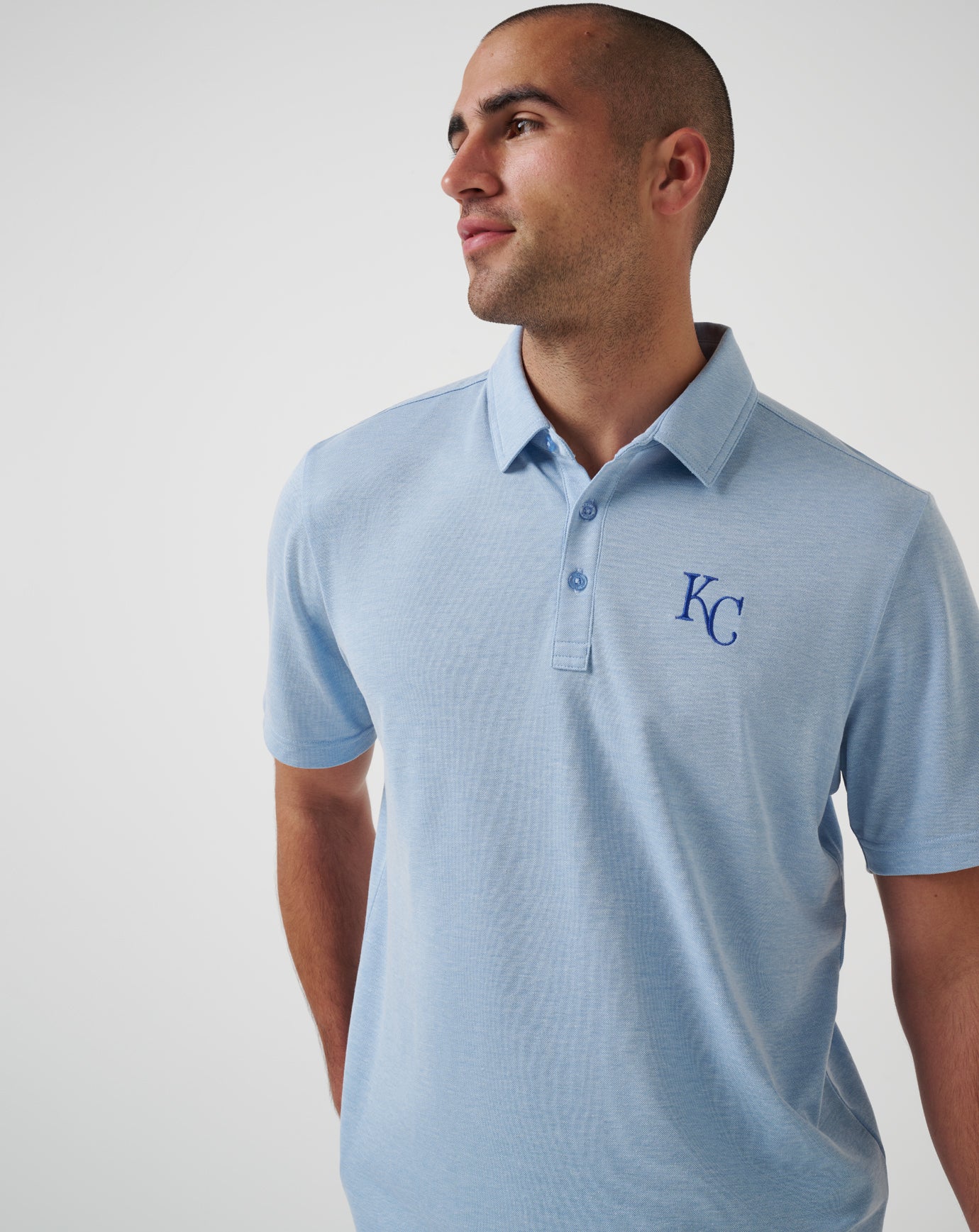 Heather Blue Travis Mathew Kansas City Royals Playoff Pitch Polo
