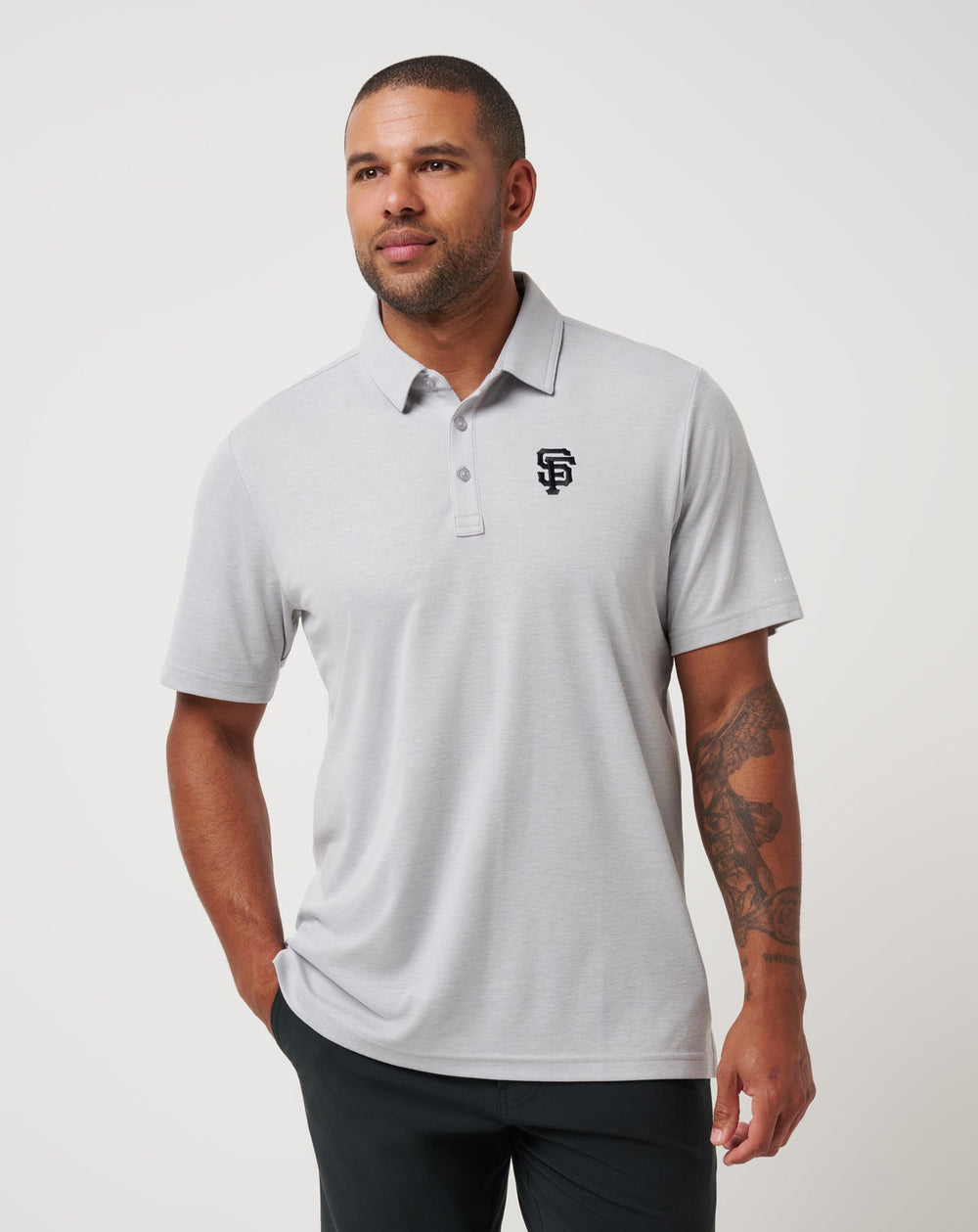 Heather Grey Travis Mathew San Francisco Giants Playoff Pitch Polo