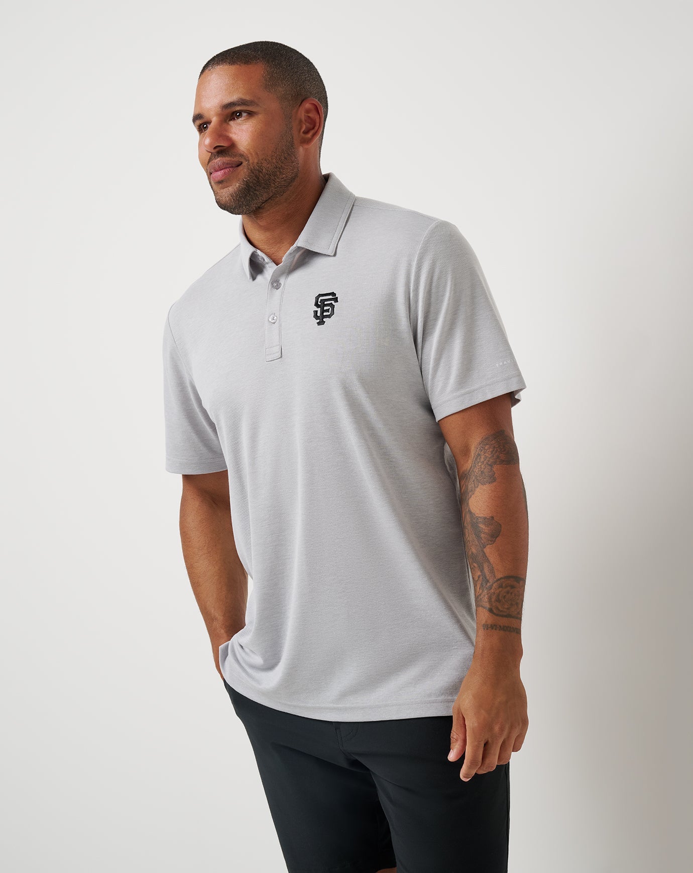 Heather Grey Travis Mathew San Francisco Giants Playoff Pitch Polo