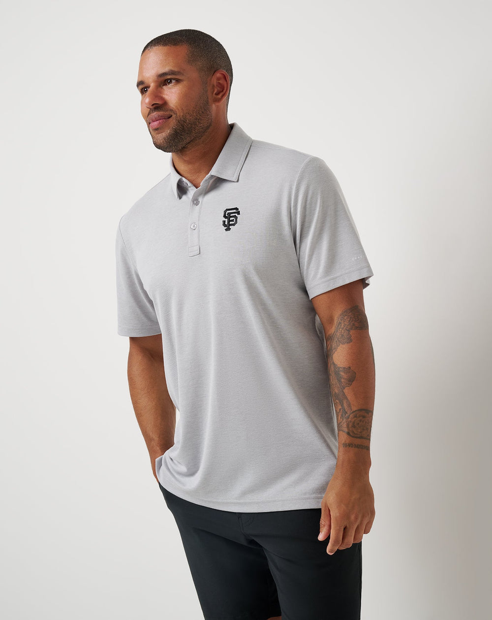 Heather Grey Travis Mathew San Francisco Giants Playoff Pitch Polo