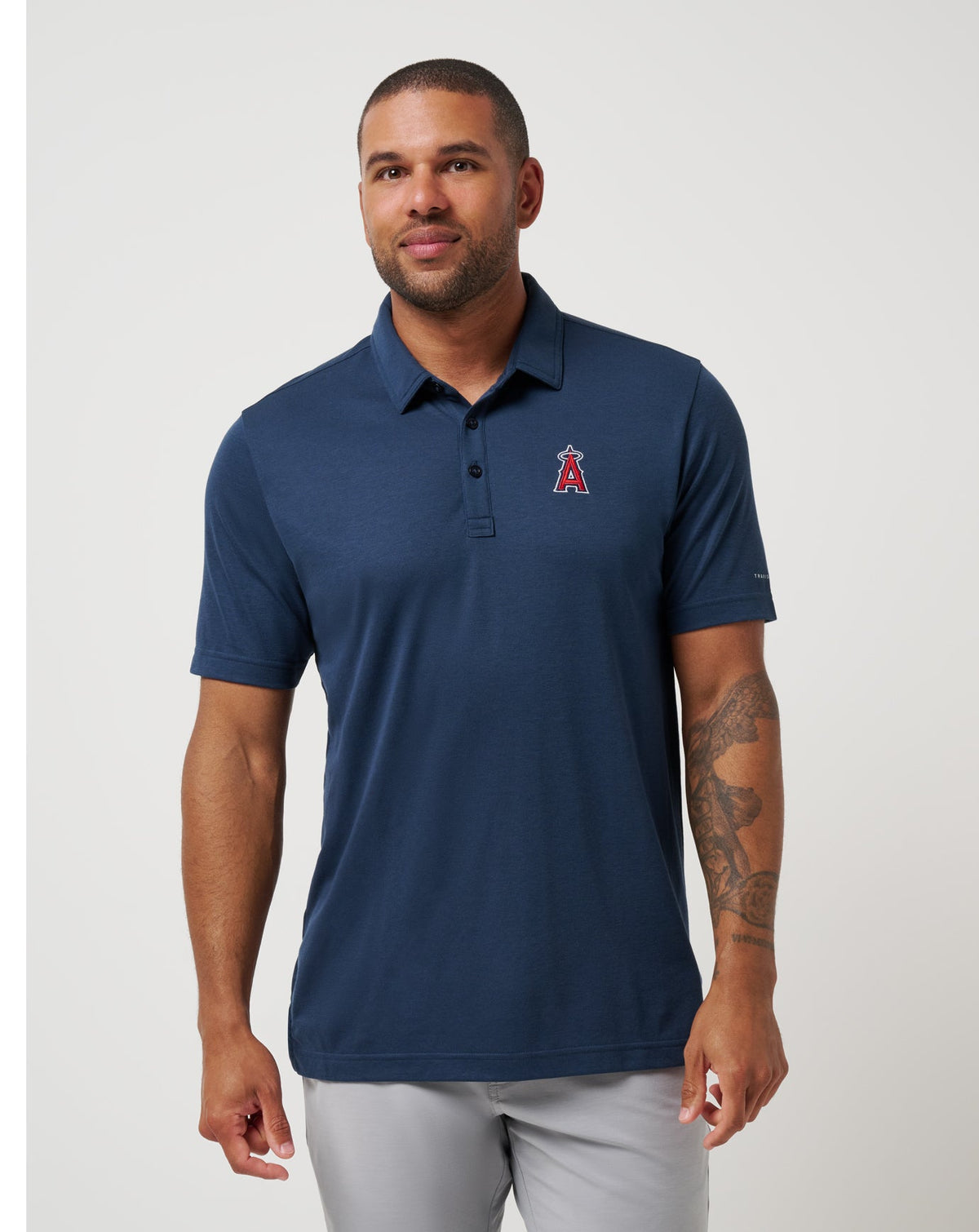 Navy Travis Mathew Los Angeles Angels Playoff Pitch Polo
