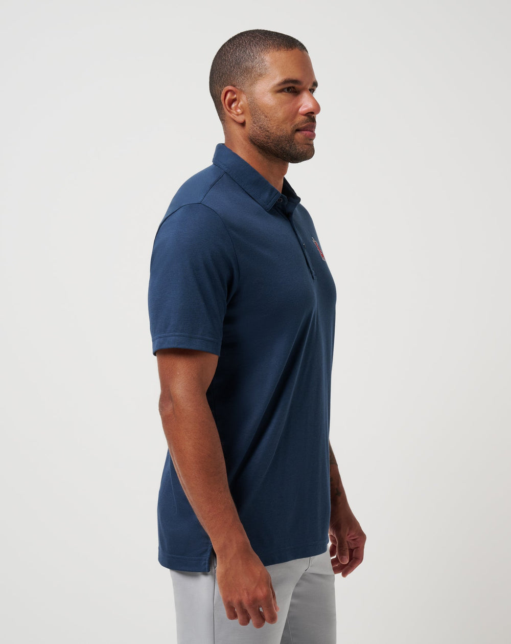 Navy Travis Mathew Los Angeles Angels Playoff Pitch Polo