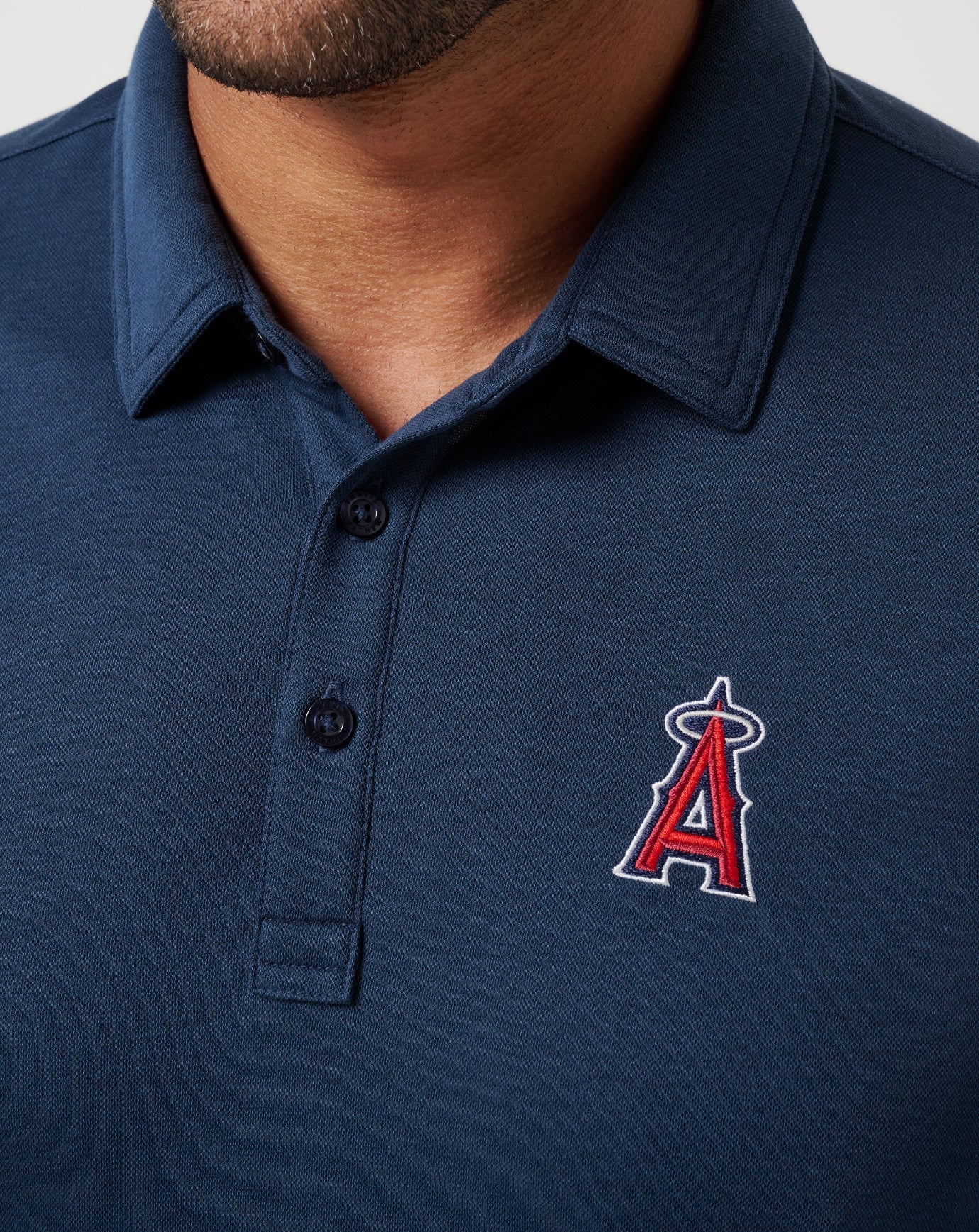 Navy Travis Mathew Los Angeles Angels Playoff Pitch Polo