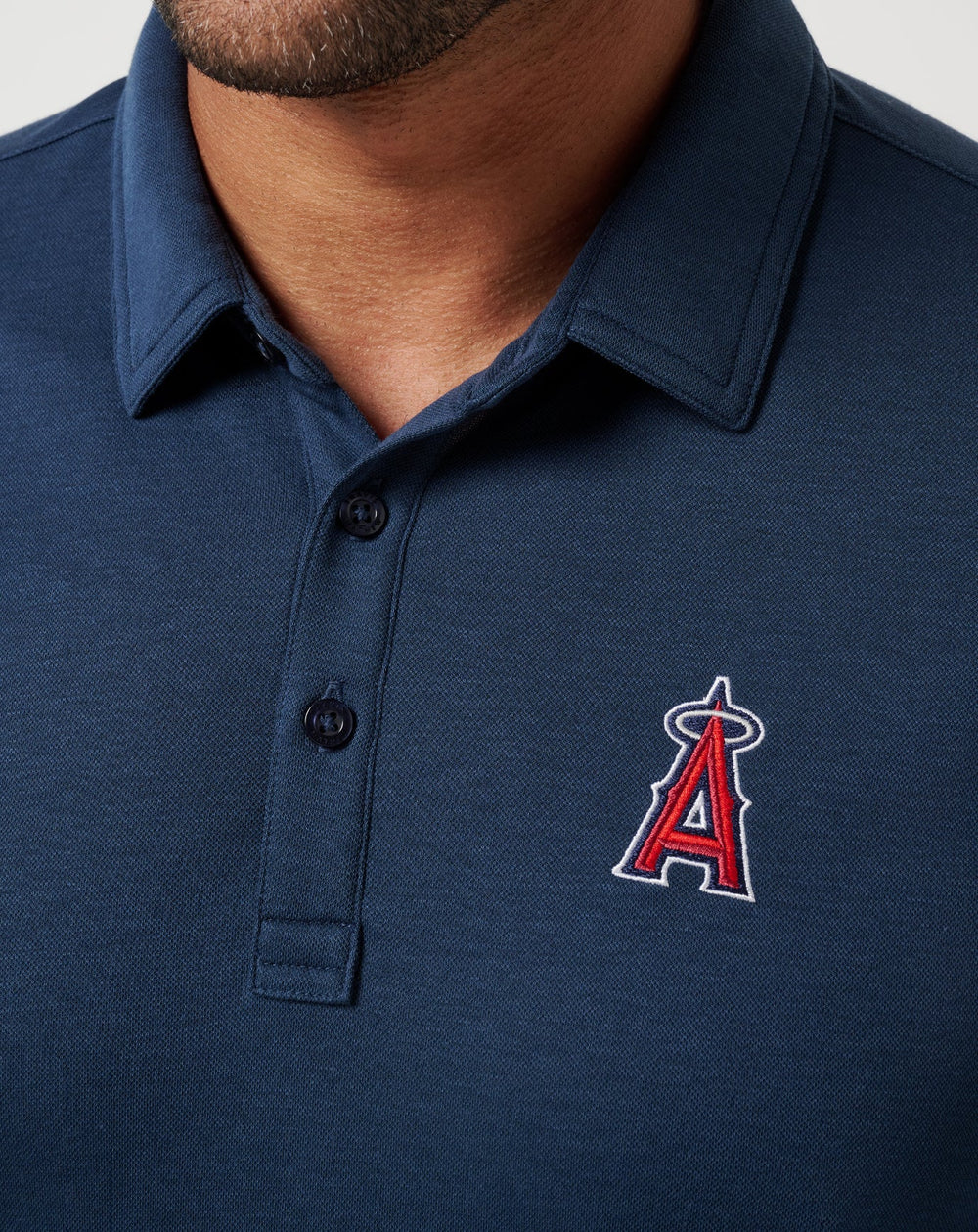 Navy Travis Mathew Los Angeles Angels Playoff Pitch Polo