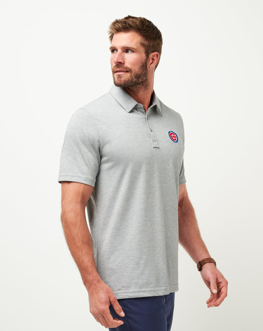 Heather Grey Travis Mathew Chicago Cubs The Zinna Polo