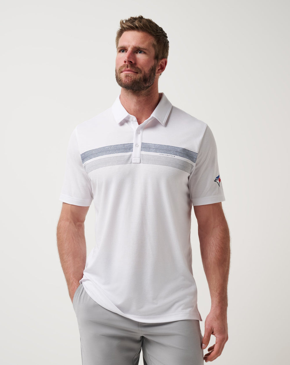 White Travis Mathew Toronto Blue Jays Top Recruit Polo
