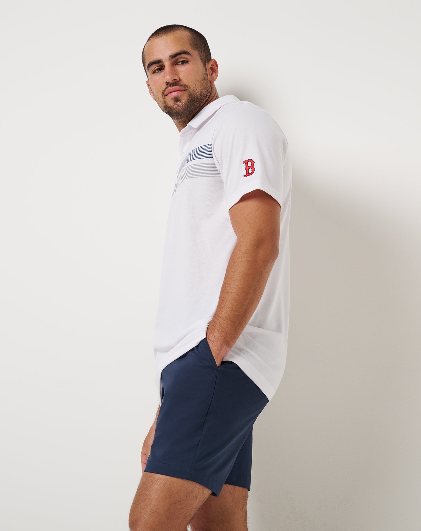 White Travis Mathew Boston Red Sox Top Recruit Polo