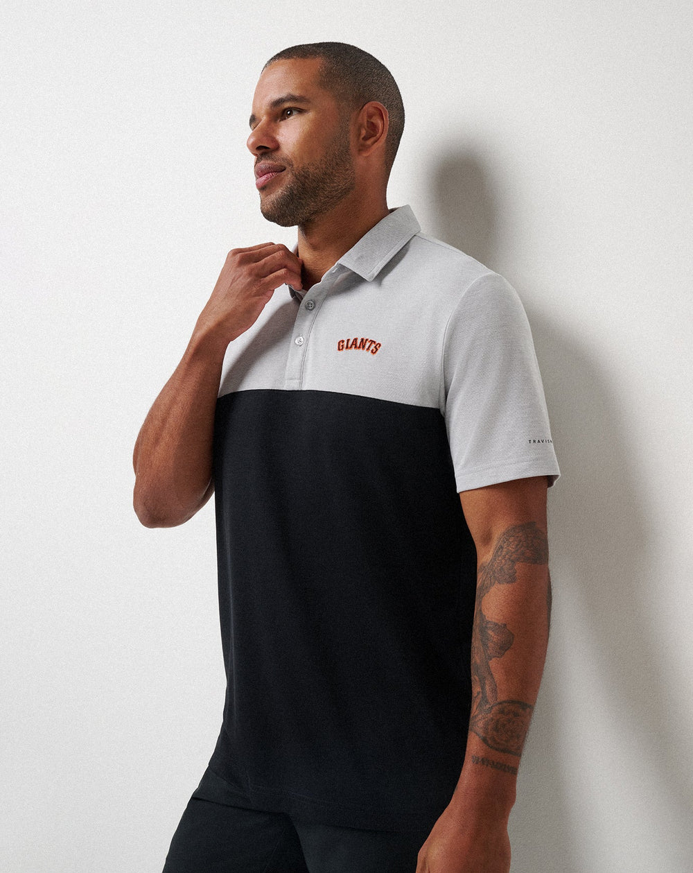 Heather Grey/Black Travis Mathew San Francisco Giants Home Run Leader Polo