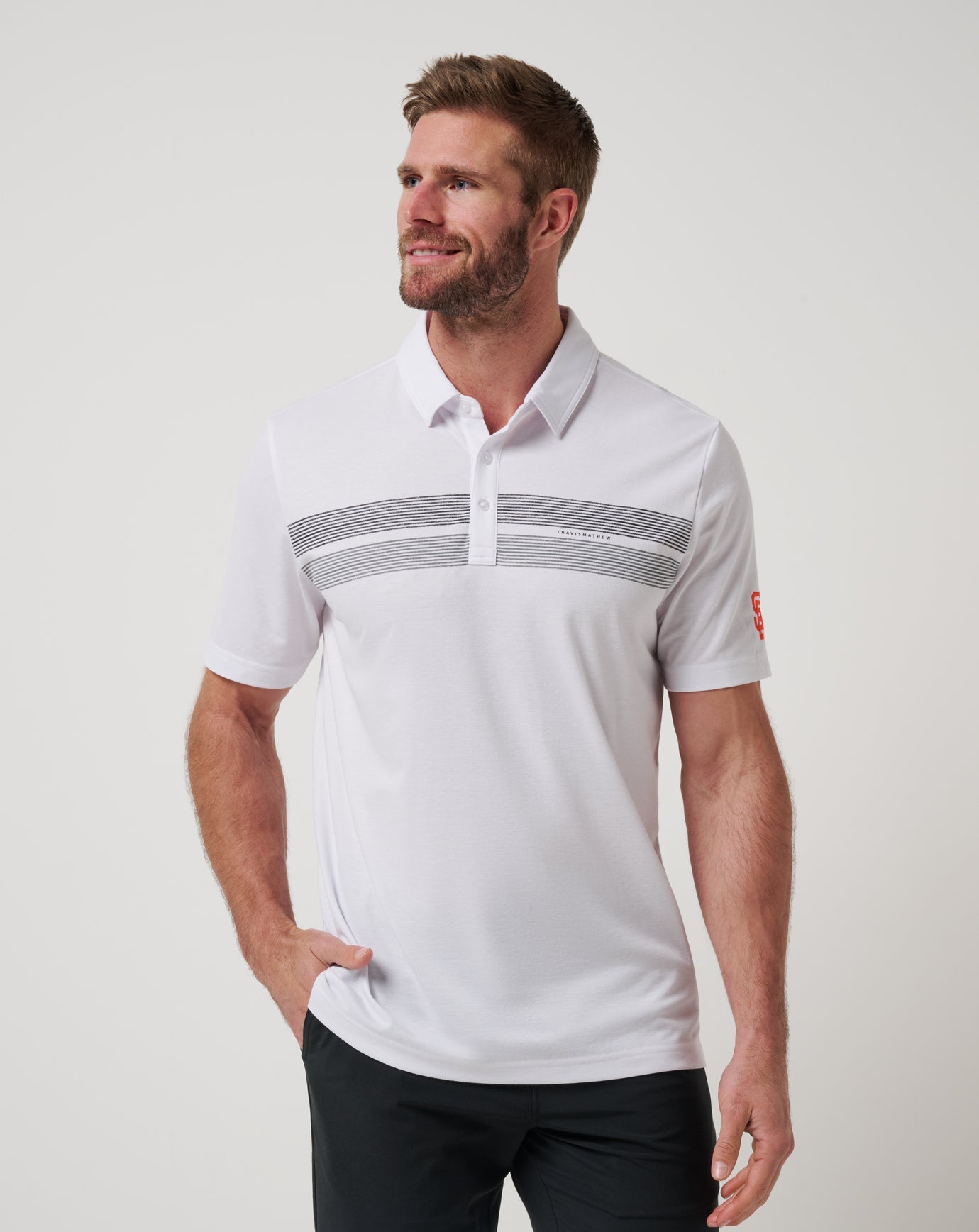 White Travis Mathew San Francisco Giants Top Recruit Polo