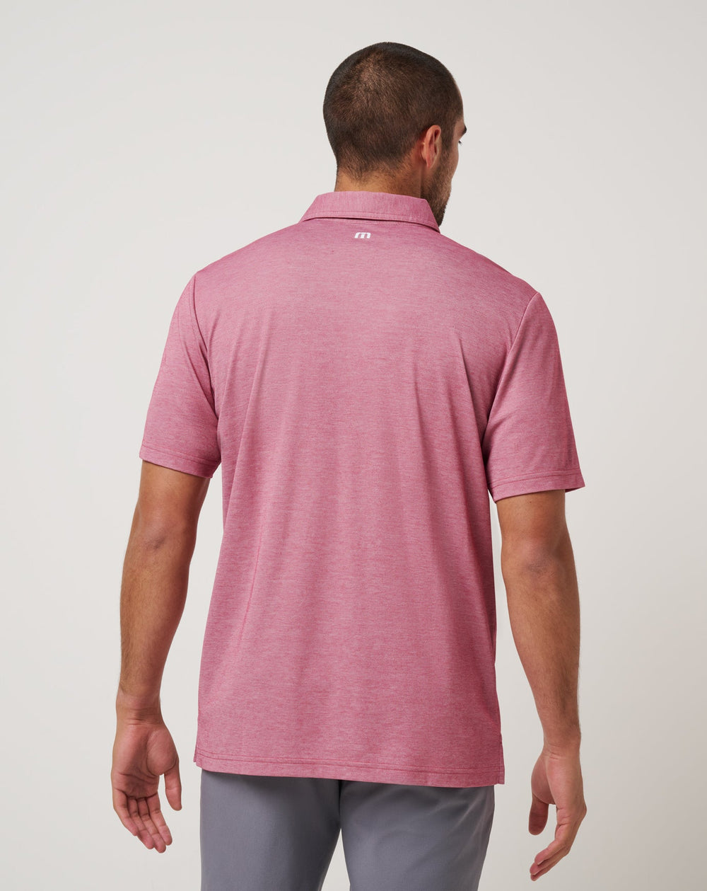 Heather Red Travis Mathew Atlanta Braves Playoff Pitch Polo