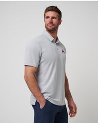 Heather Grey Travis Mathew Atlanta Braves Playoff Pitch Polo