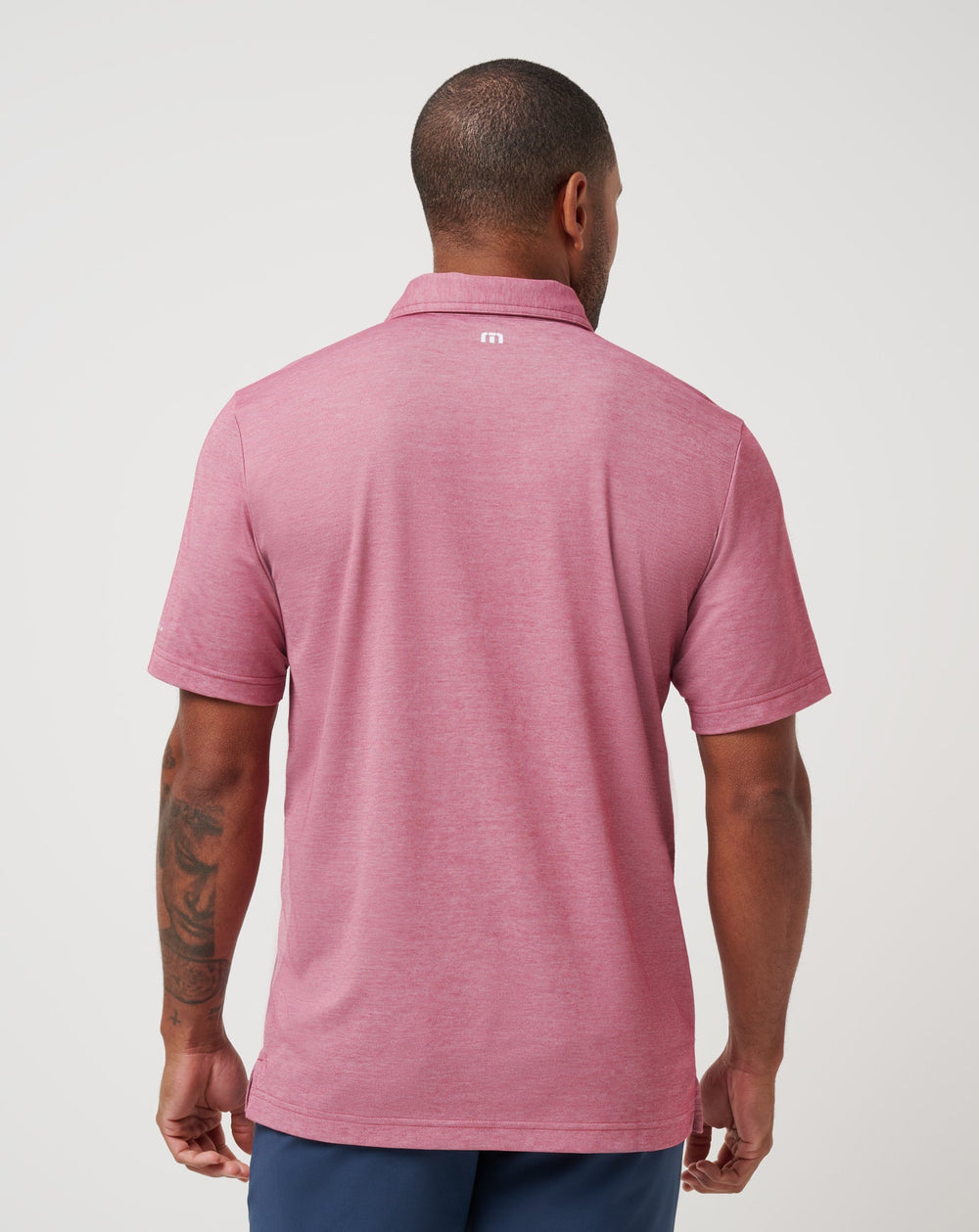Heather Red Travis Mathew Los Angeles Angels Playoff Pitch Polo