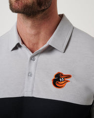 Heather Grey/Black Travis Mathew Baltimore Orioles Home Run Leader Polo
