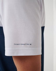 White/Navy Travis Mathew New York Yankees Home Run Leader Polo