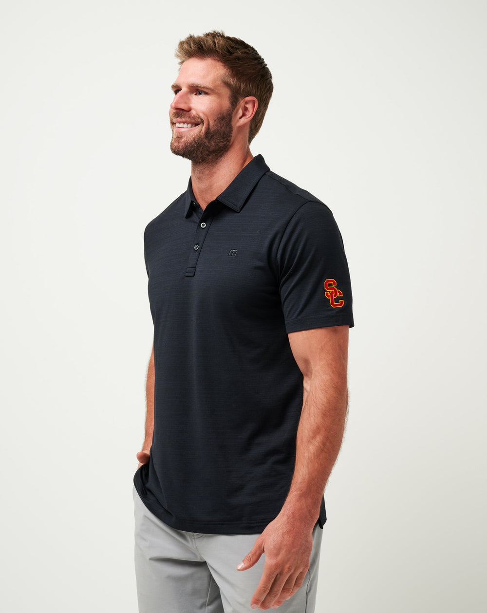 Black Travis Mathew USC The Heater Polo