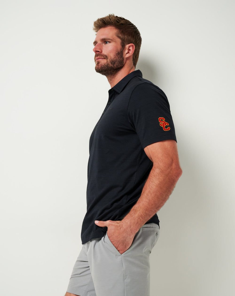 Black Travis Mathew USC The Heater Polo