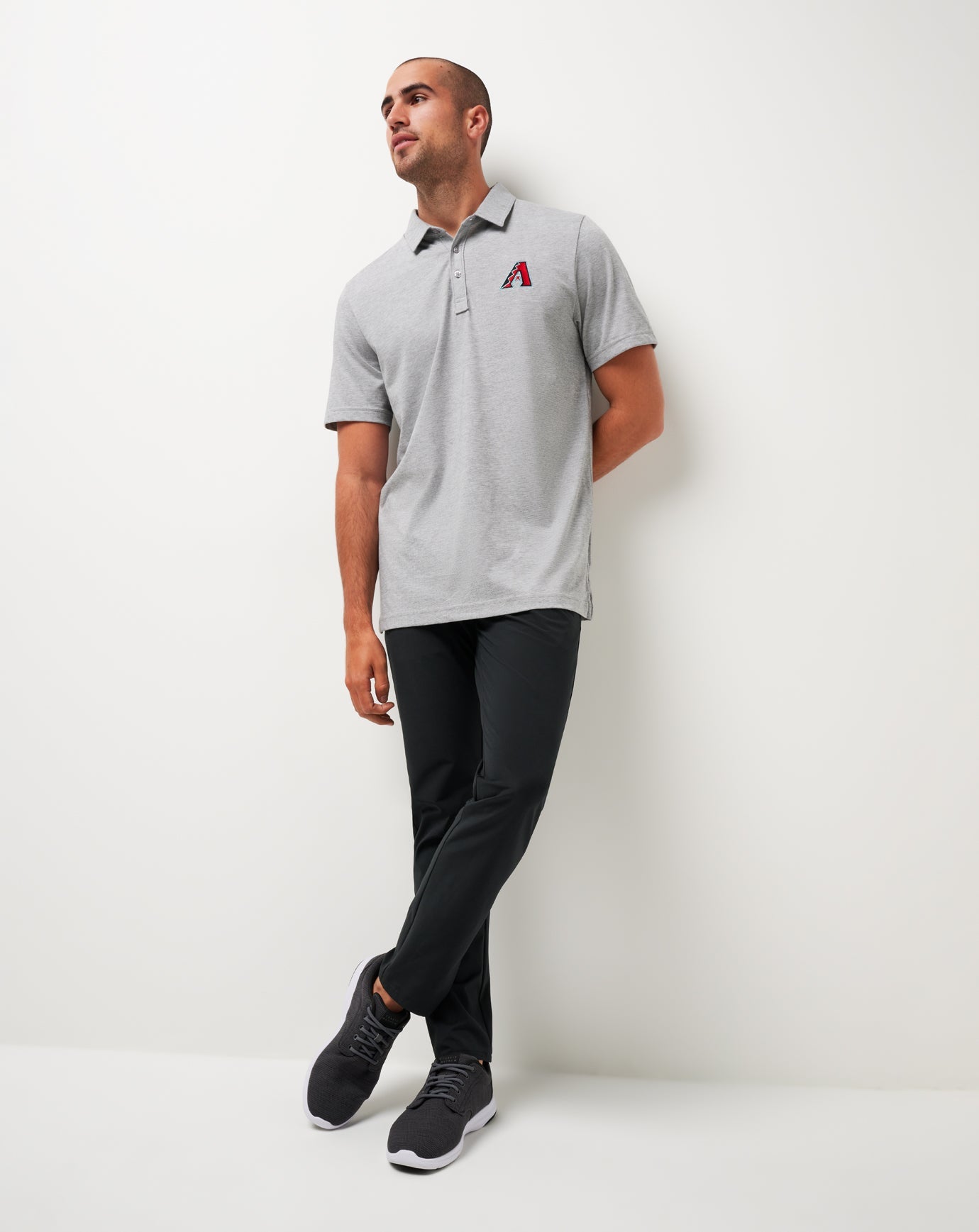 Heather Grey Travis Mathew Arizona Diamondbacks The Zinna Polo