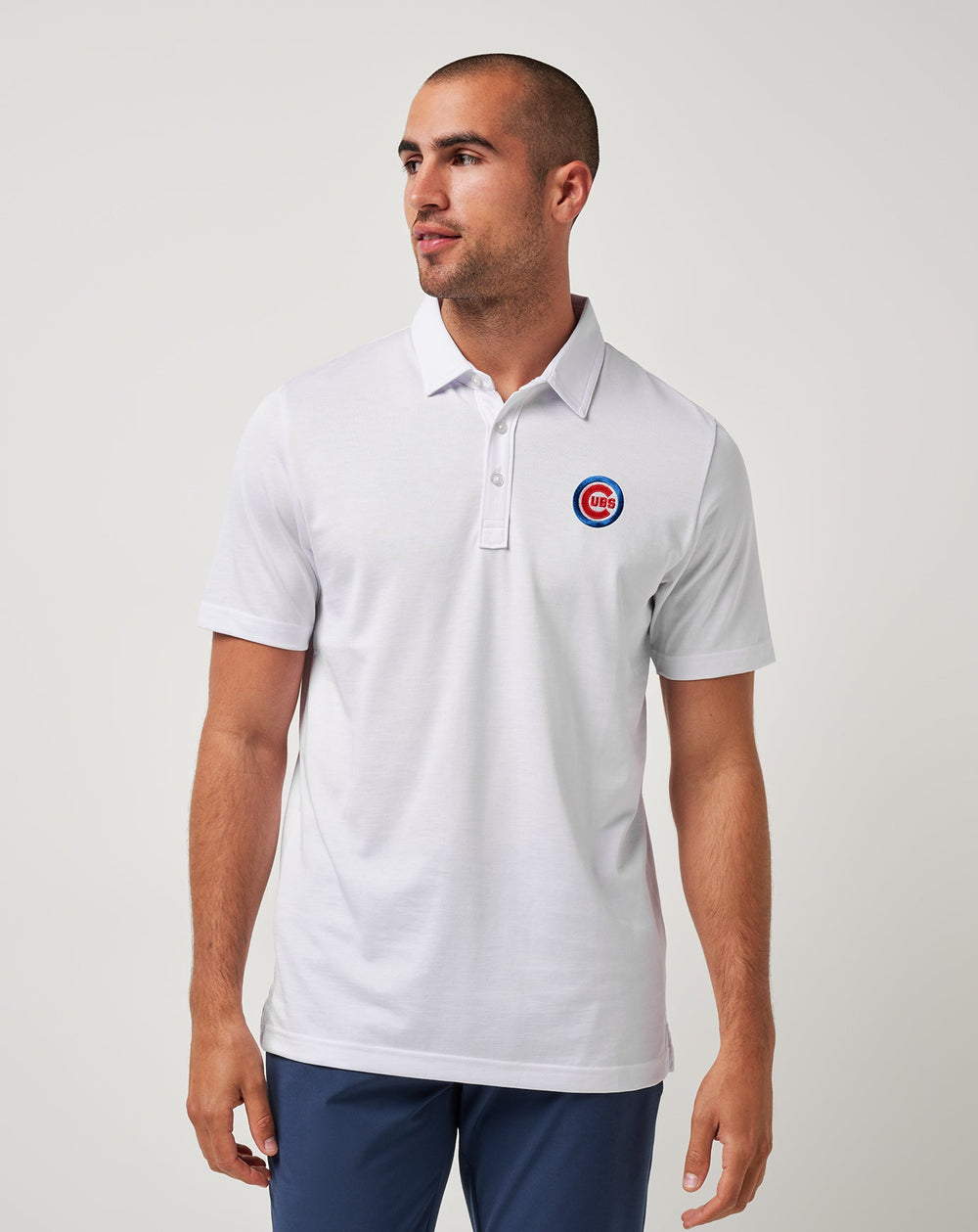 White Travis Mathew Chicago Cubs The Zinna Polo