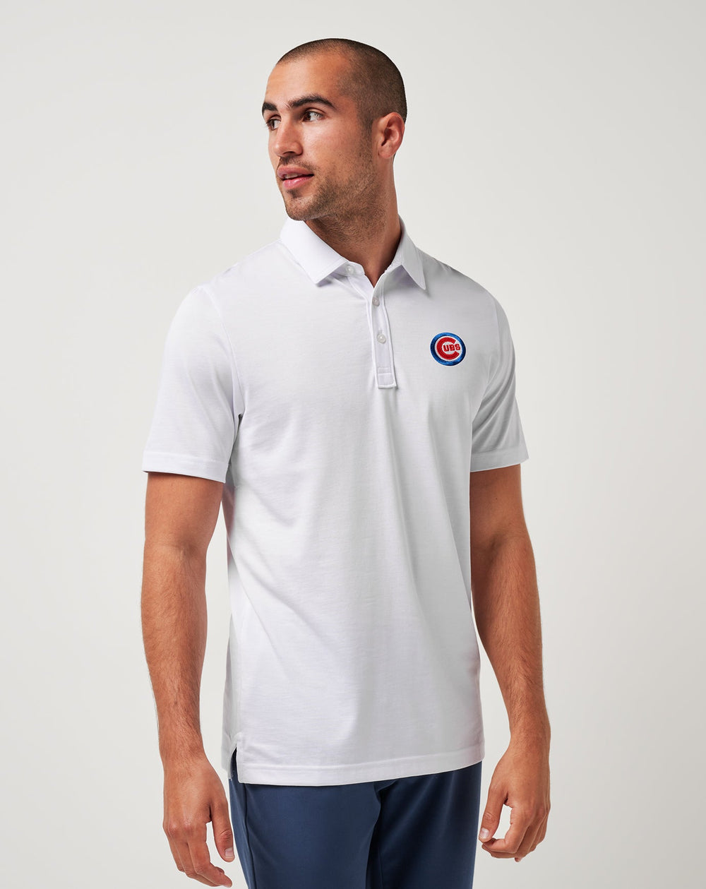White Travis Mathew Chicago Cubs The Zinna Polo