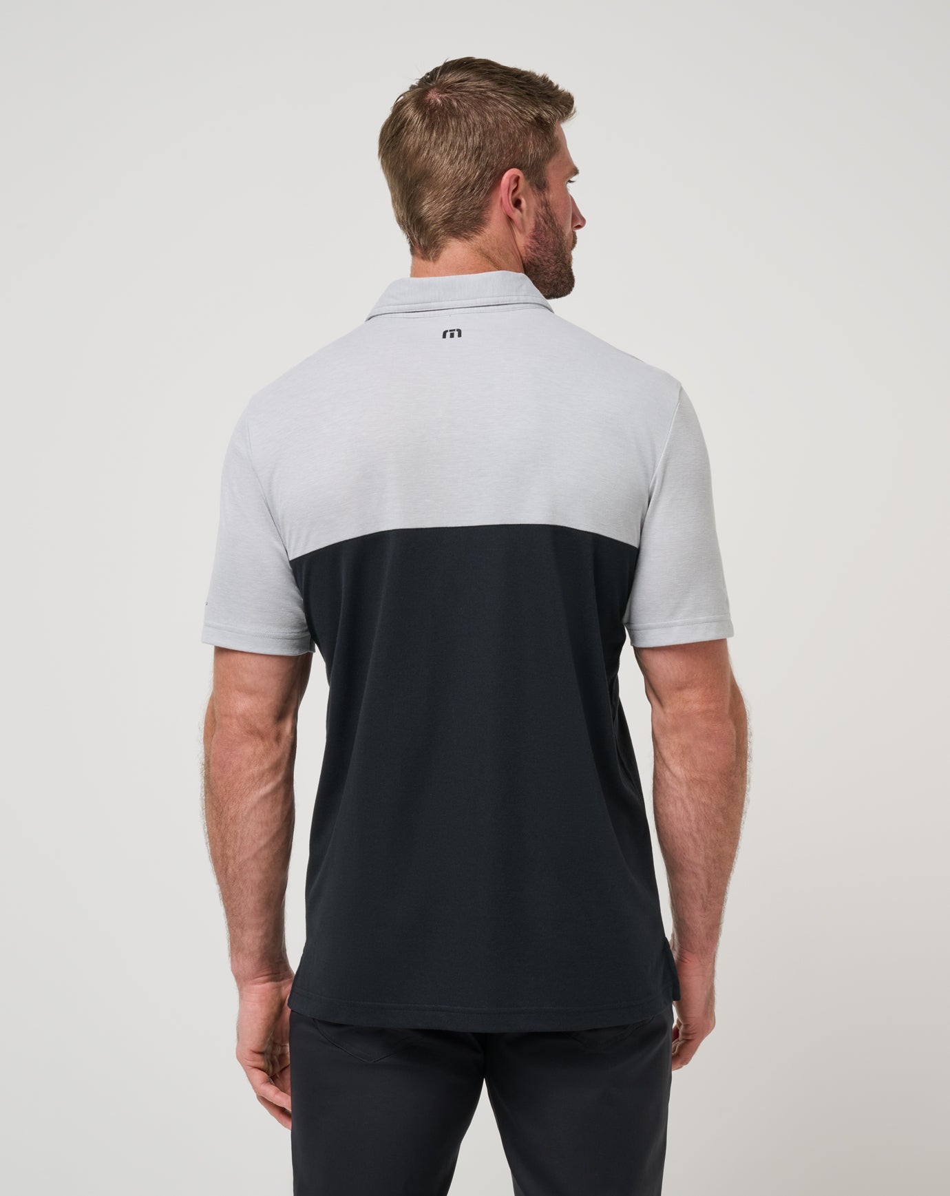 Heather Grey/Black Travis Mathew Florida Drop Back Polo