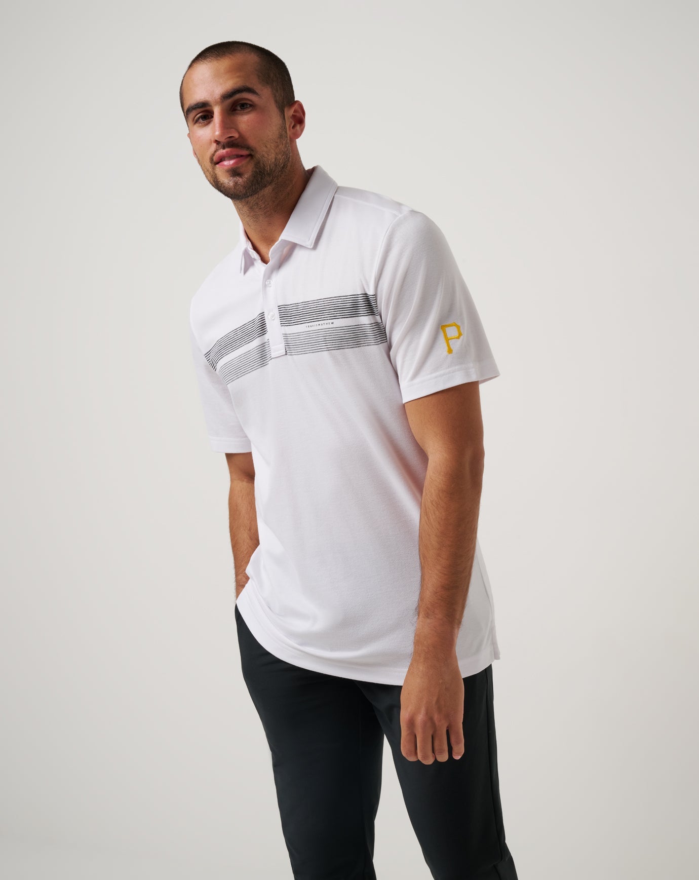 White Travis Mathew Pittsburgh Pirates Top Recruit Polo