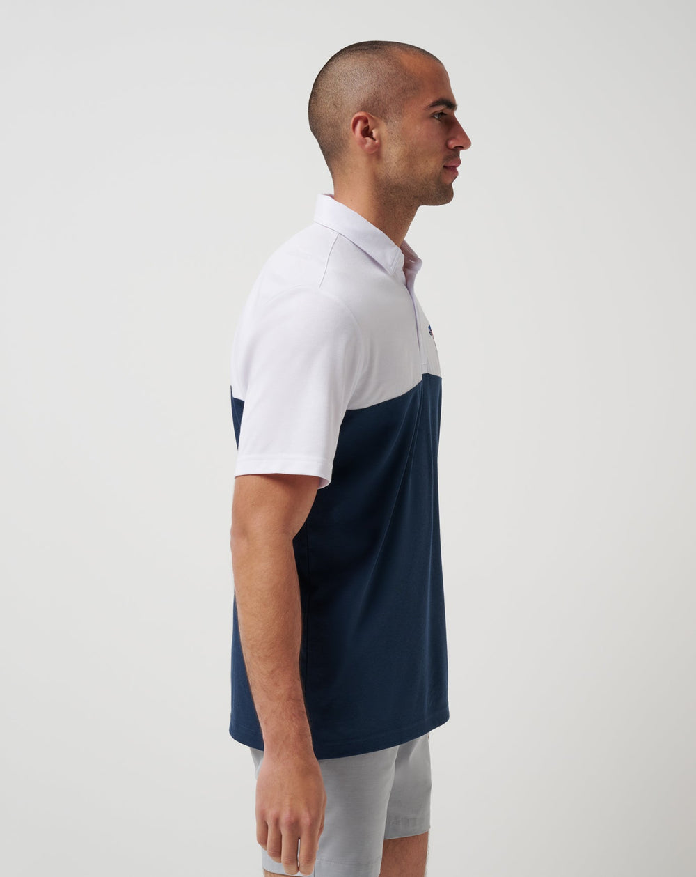 White/Navy Travis Mathew Toronto Blue Jays Home Run Leader Polo