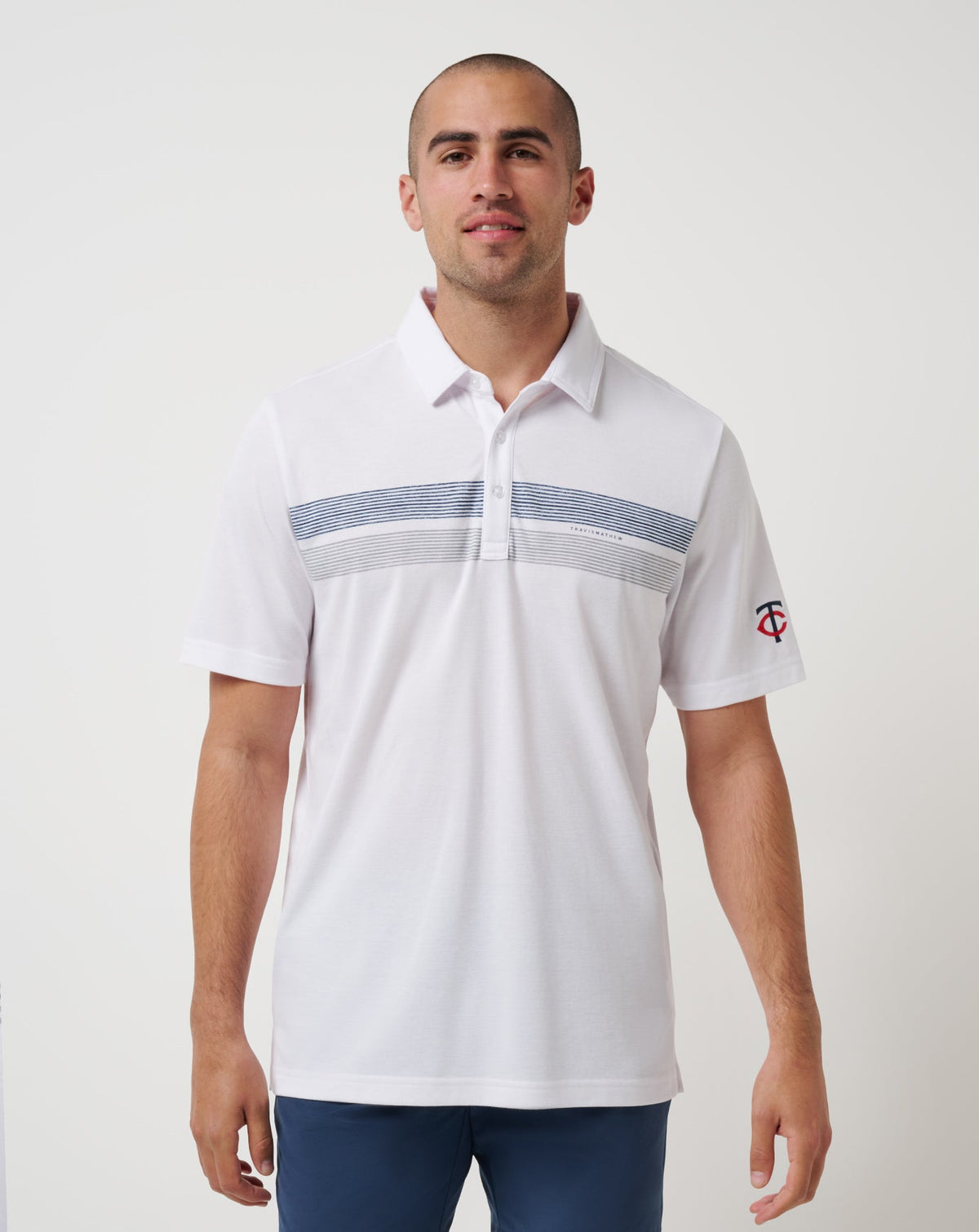 White Travis Mathew Minnesota Twins Top Recruit Polo