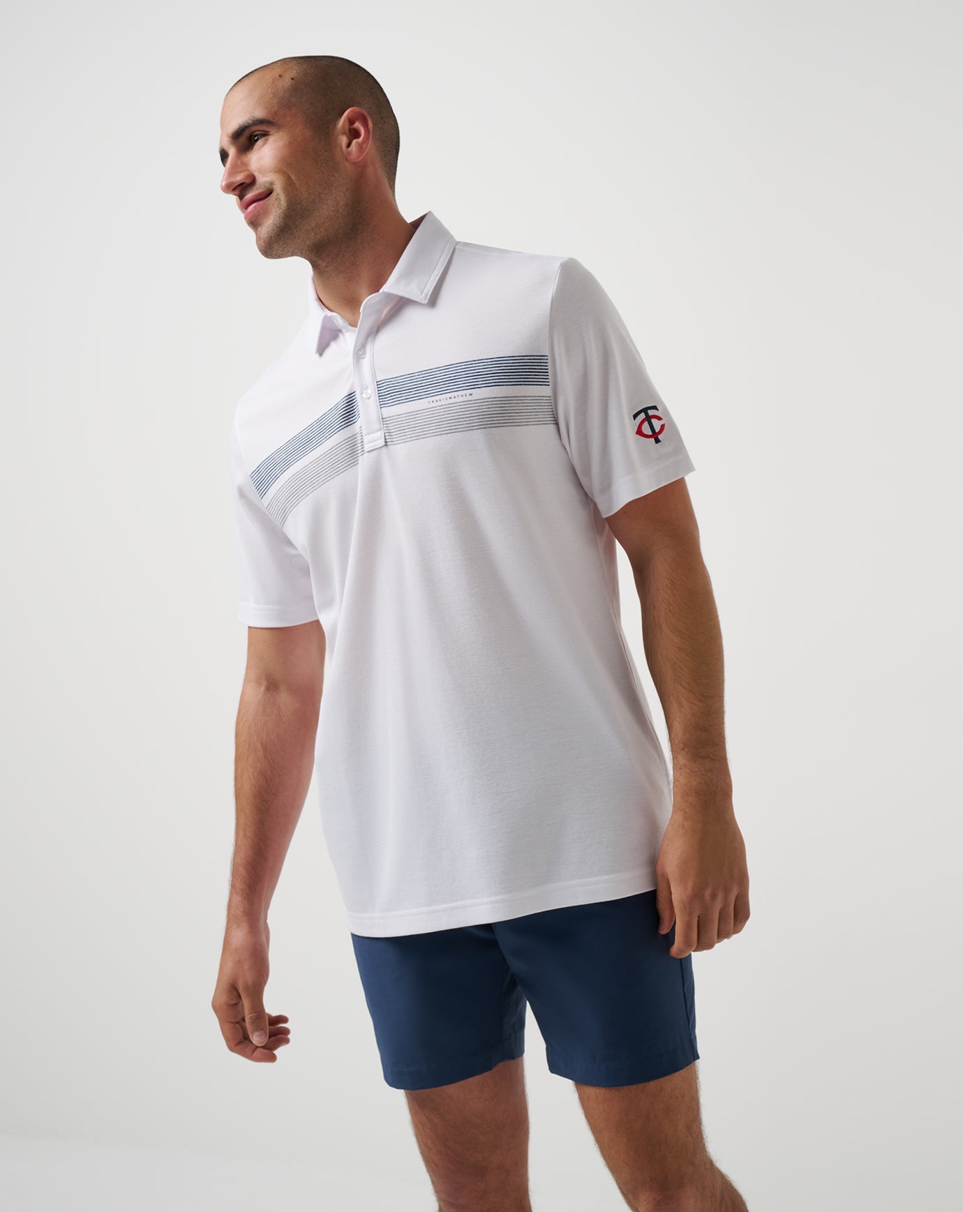 White Travis Mathew Minnesota Twins Top Recruit Polo