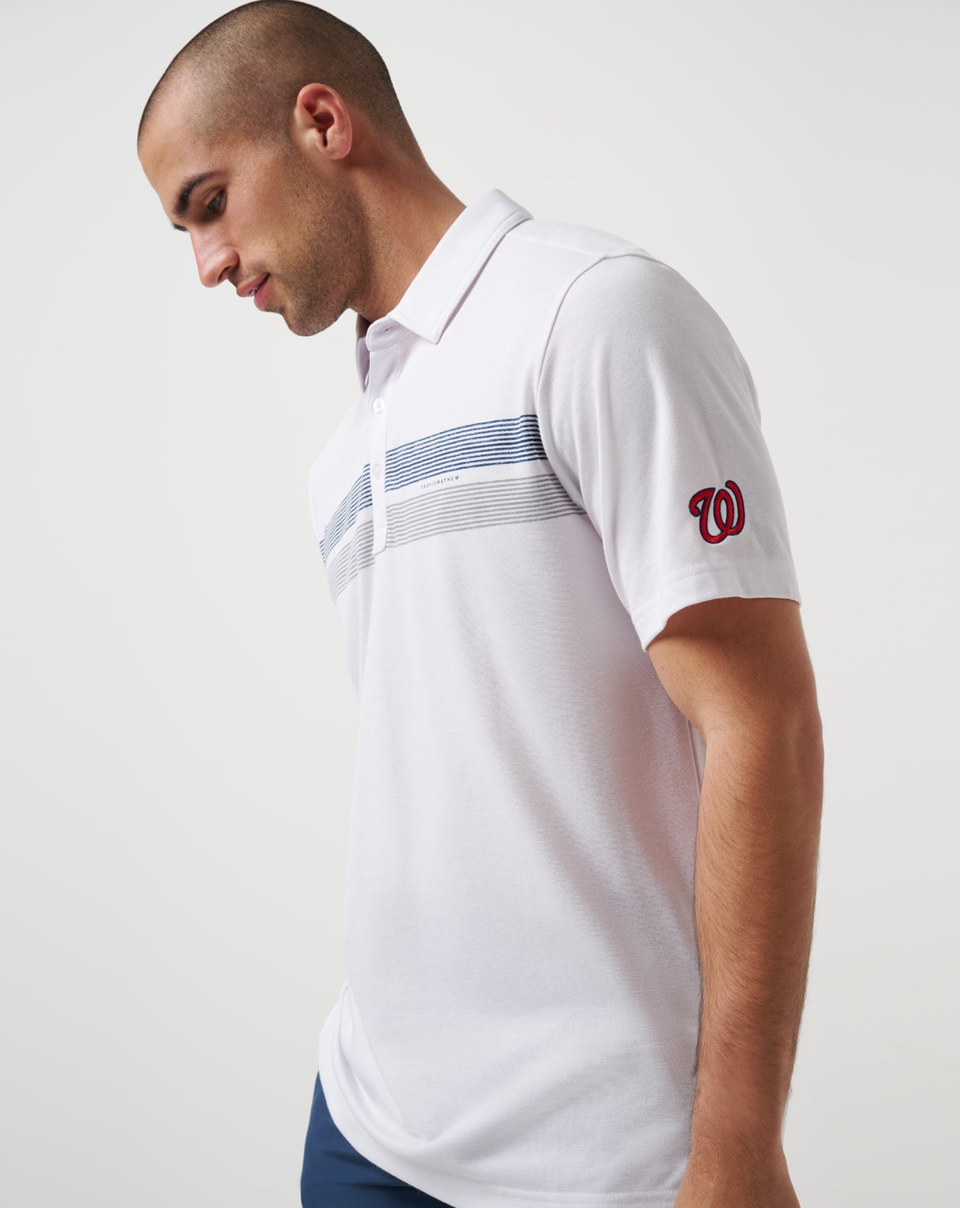 White Travis Mathew Washington Nationals Top Recruit Polo