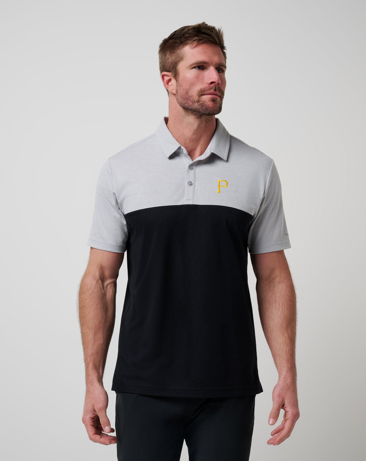 Heather Grey/Black Travis Mathew Pittsburgh Pirates Home Run Leader Polo