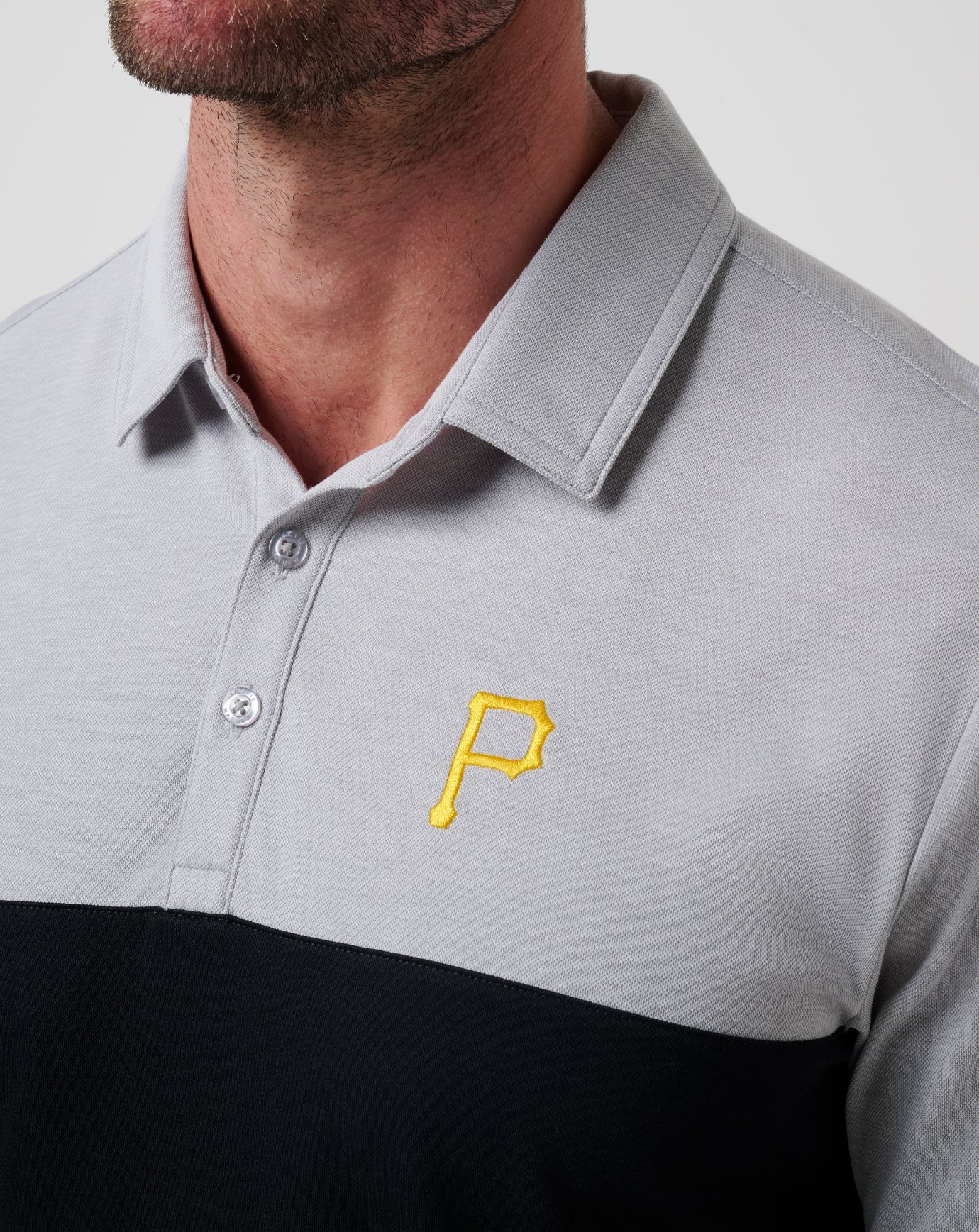 Heather Grey/Black Travis Mathew Pittsburgh Pirates Home Run Leader Polo