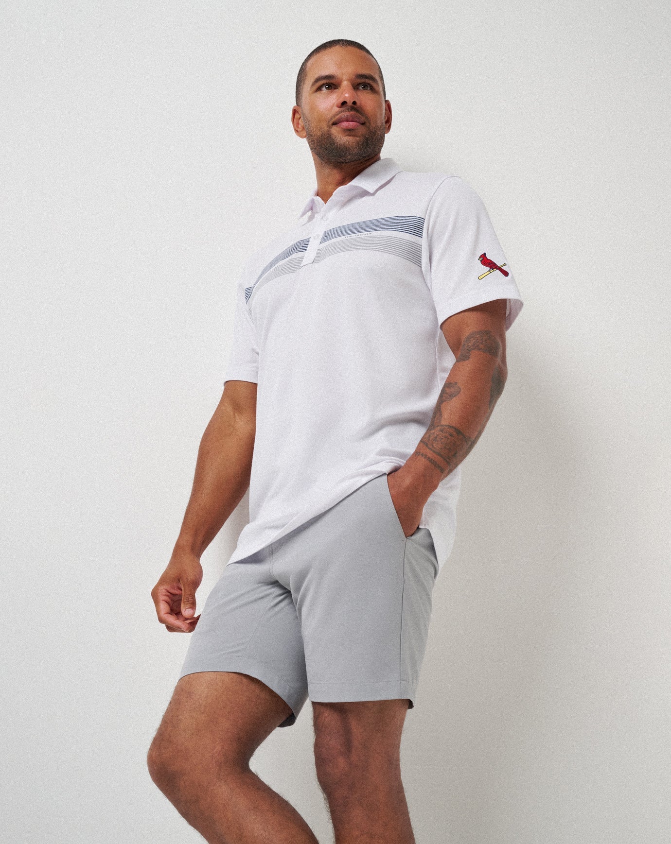 White Travis Mathew St Louis Cardinals Top Recruit Polo