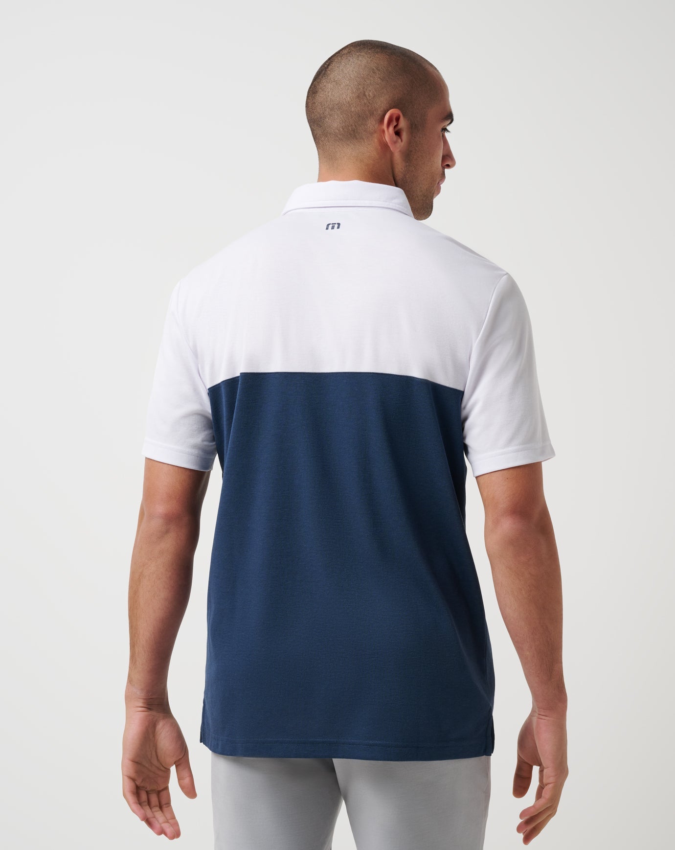 White/Navy Travis Mathew Atlanta Braves Home Run Leader Polo