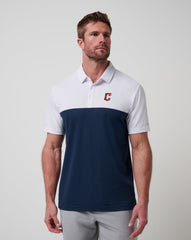 White/Navy Travis Mathew Cleveland Guardians Home Run Leader Polo