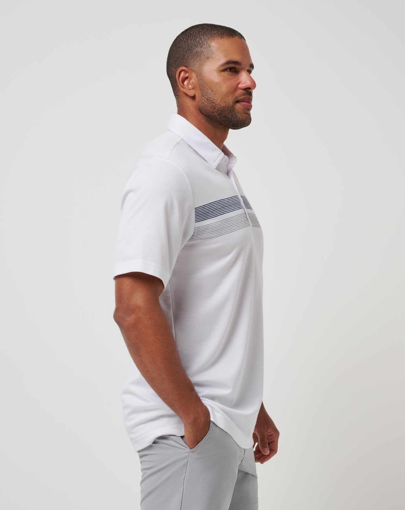 White Travis Mathew Cleveland Guardians Top Recruit Polo