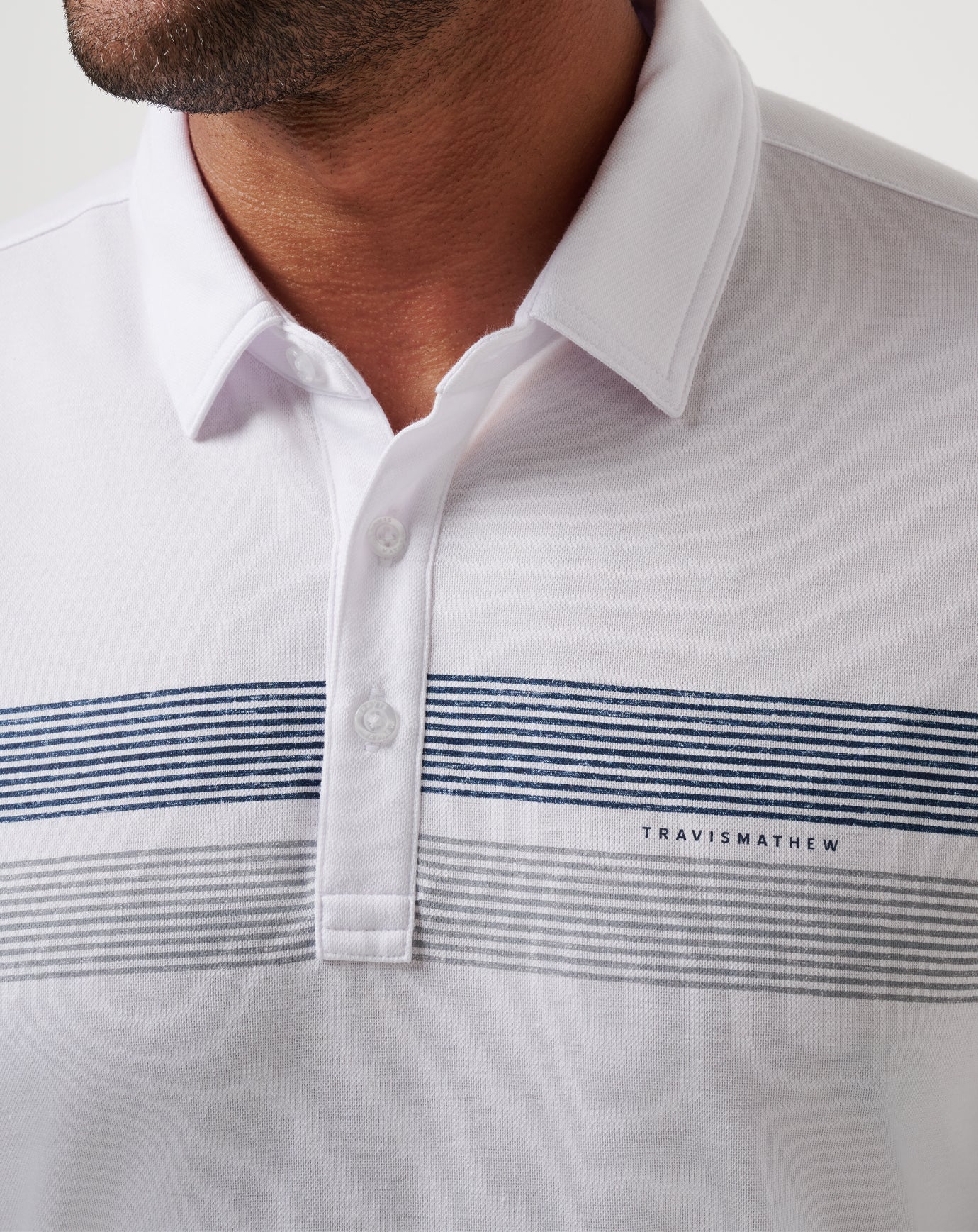 White Travis Mathew Cleveland Guardians Top Recruit Polo