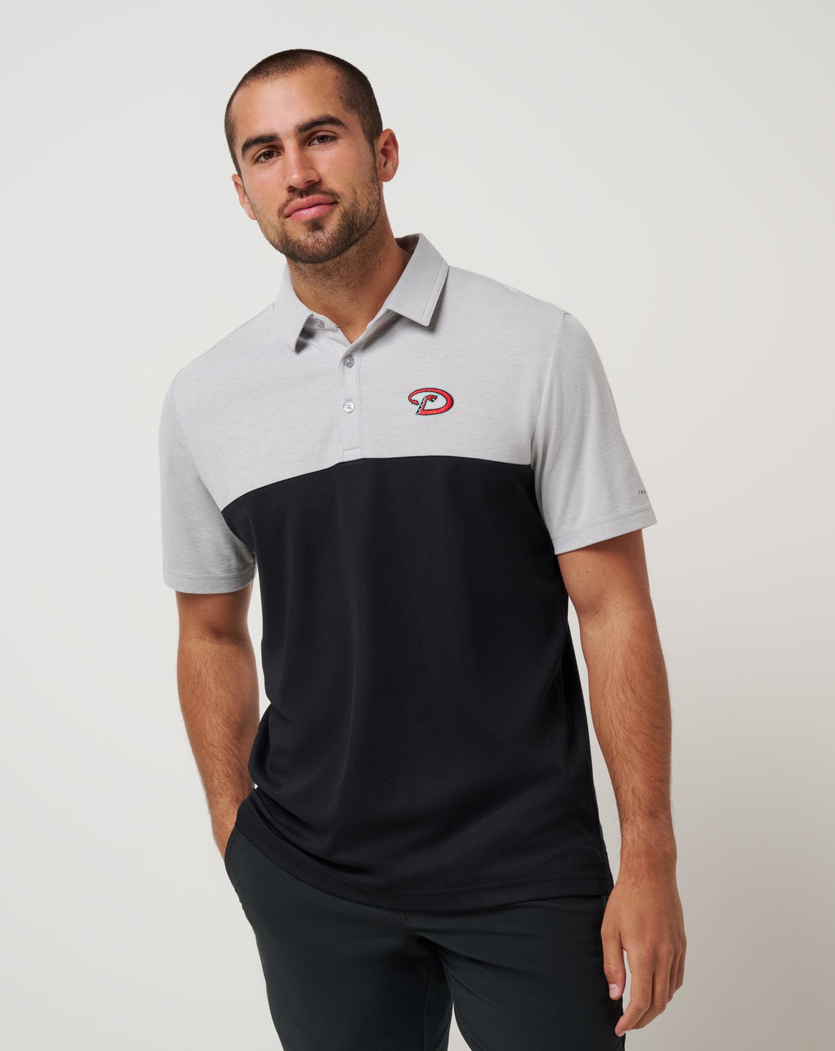 Heather Grey/Black Travis Mathew Arizona Diamondbacks Home Run Leader Polo