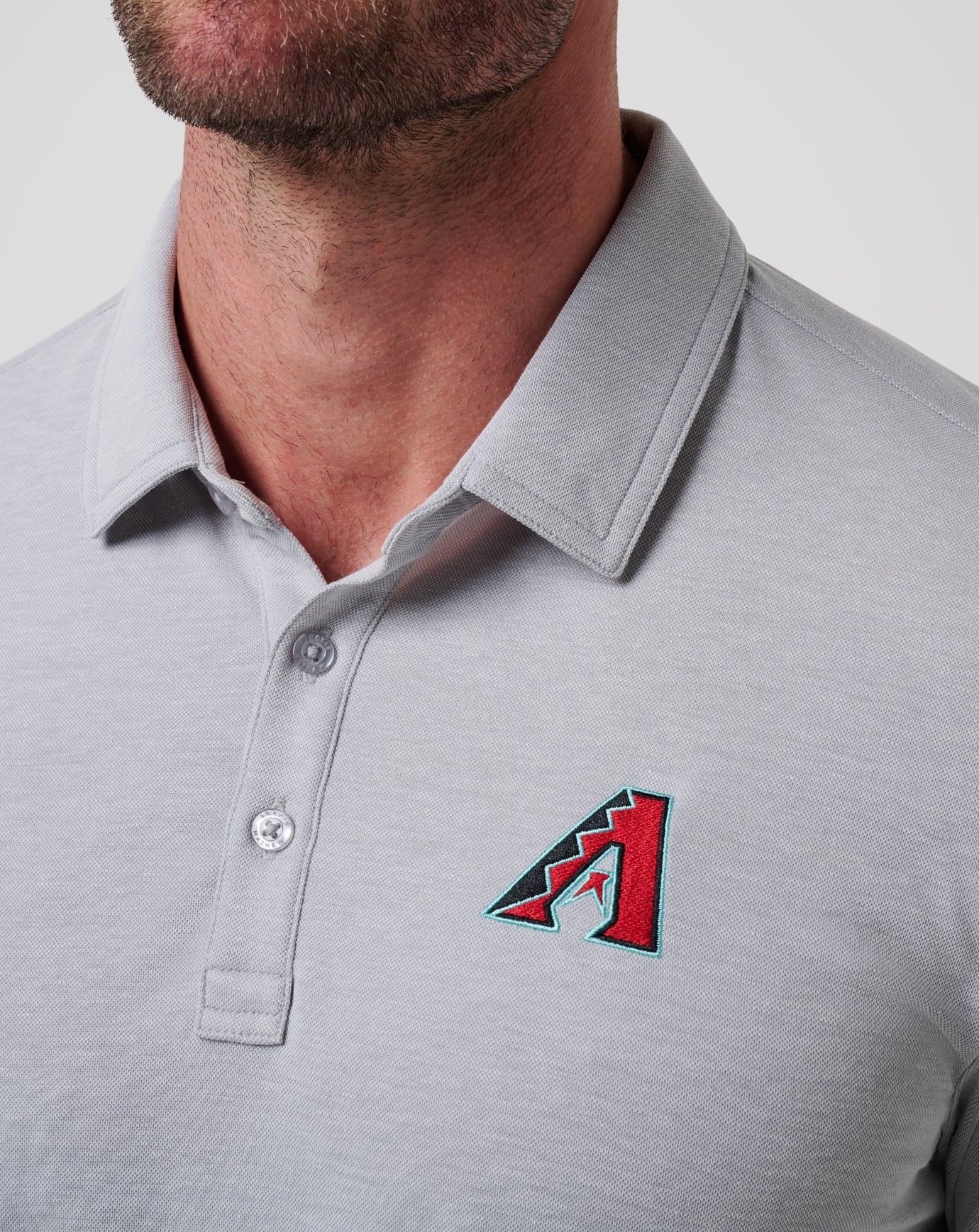 Heather Grey Travis Mathew Arizona Diamondbacks Playoff Pitch Polo