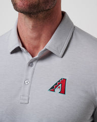 Heather Grey Travis Mathew Arizona Diamondbacks Playoff Pitch Polo