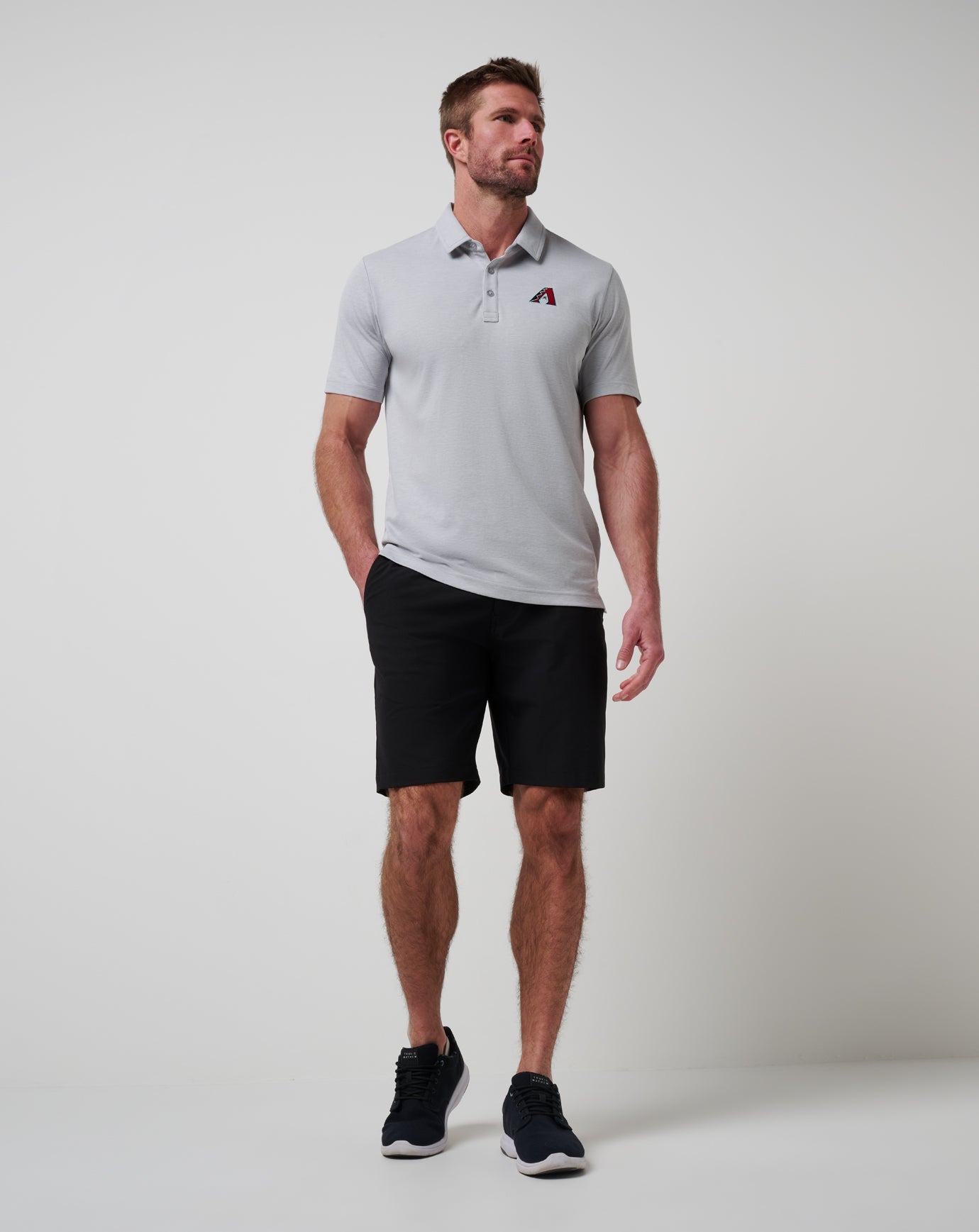 Heather Grey Travis Mathew Arizona Diamondbacks Playoff Pitch Polo