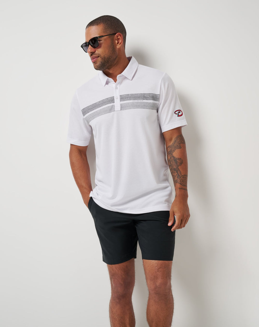 White Travis Mathew Arizona Diamondbacks Top Recruit Polo