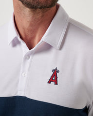 White/Navy Travis Mathew Los Angeles Angels Home Run Leader Polo