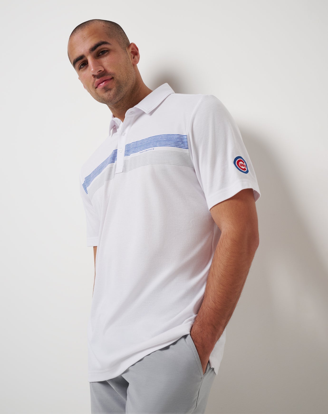 White Travis Mathew Chicago Cubs Top Recruit Polo