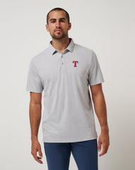 Heather Grey Travis Mathew Texas Rangers Playoff Pitch Polo