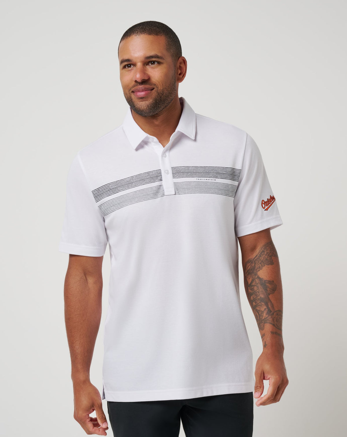 White Travis Mathew Baltimore Orioles Top Recruit Polo