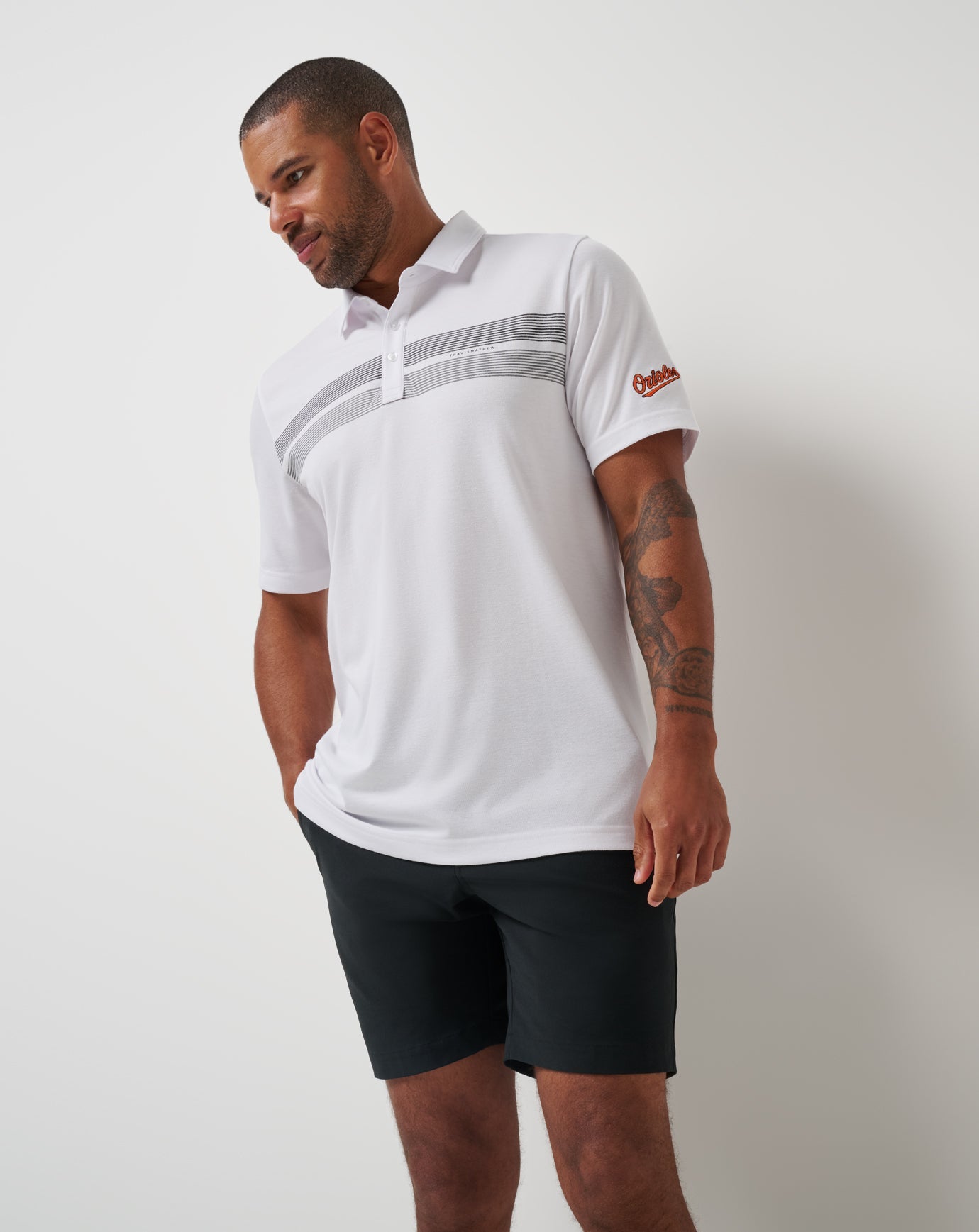 White Travis Mathew Baltimore Orioles Top Recruit Polo