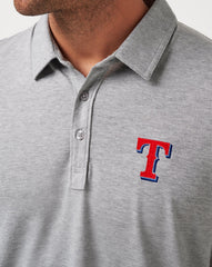 Heather Grey Travis Mathew Texas Rangers The Zinna Polo