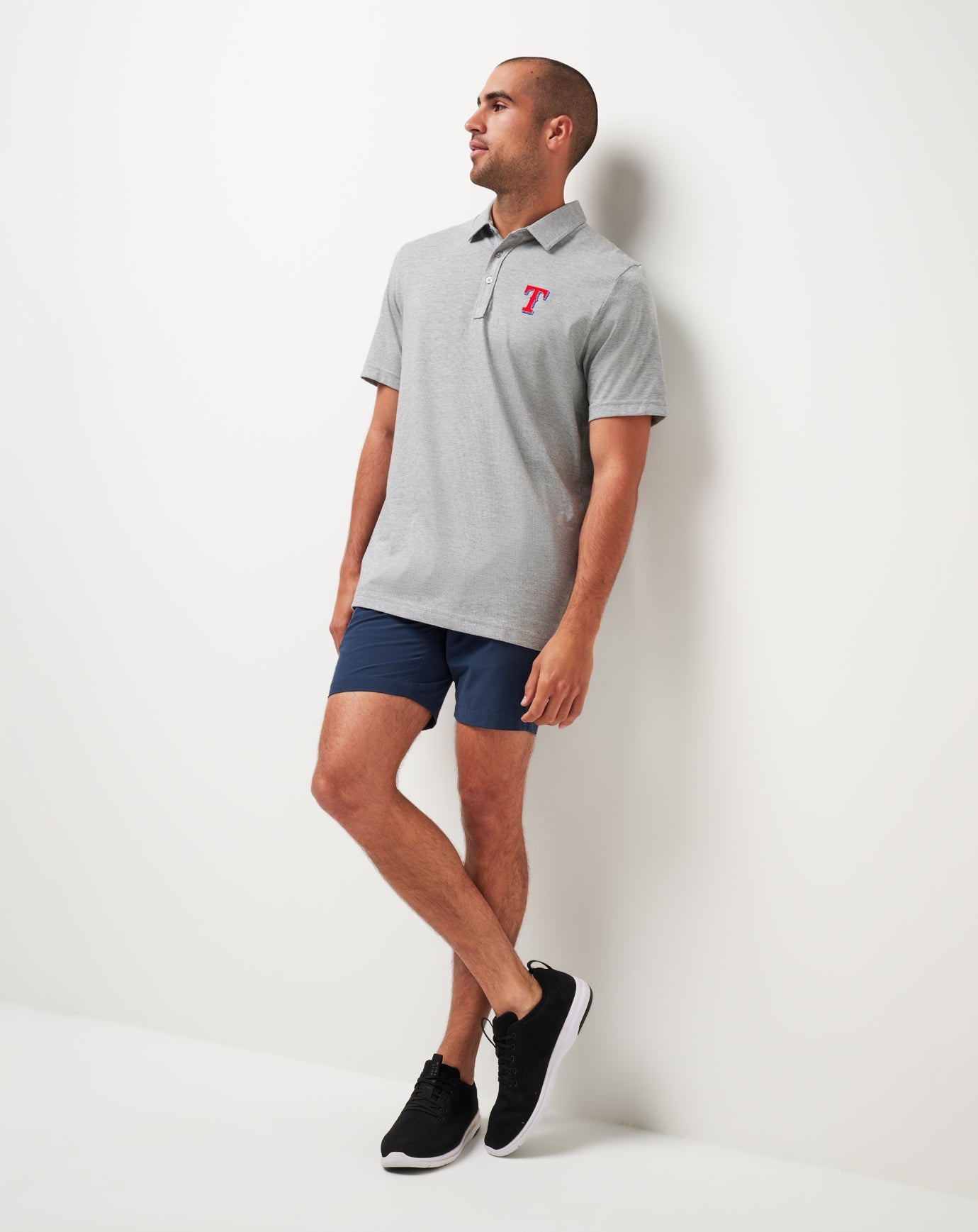 Heather Grey Travis Mathew Texas Rangers The Zinna Polo